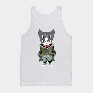 Nyanta Cat Shiroe Friend Tank Top